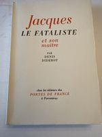 DIDEROT Denis livre « Jacques le fataliste »
